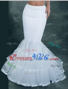 Mermaid Bridal Petticoat White Wedding Dress Underskirt Bridal Petticoat Crinoline Bridal Accessorie