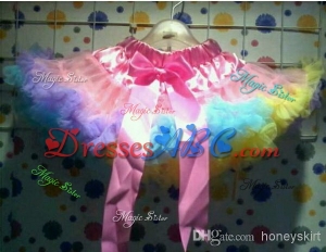 Clearance sale European popular design multi-color flower girls tutu skirts and petticoat at retail