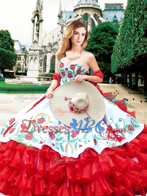 Most Popular Ruffled Layers and Embroideried Detachable Quinceanera Dresses in Organza and Taffeta