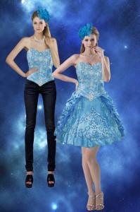 New Style Sweetheart Prom Dress With Embroidery And Pick Ups