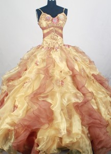 Pretty Ball Gown Straps Floor-length Quinceanera Dress
