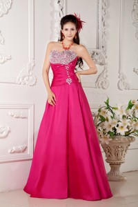 2013 Hot Pink Prom / Evening Dress A-line Sweetheart