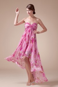 New High-low Sweetheart Empire Prom Dress With Beading