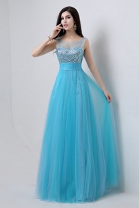 Best Selling Sweetheart Tulle Prom Dress With Beading