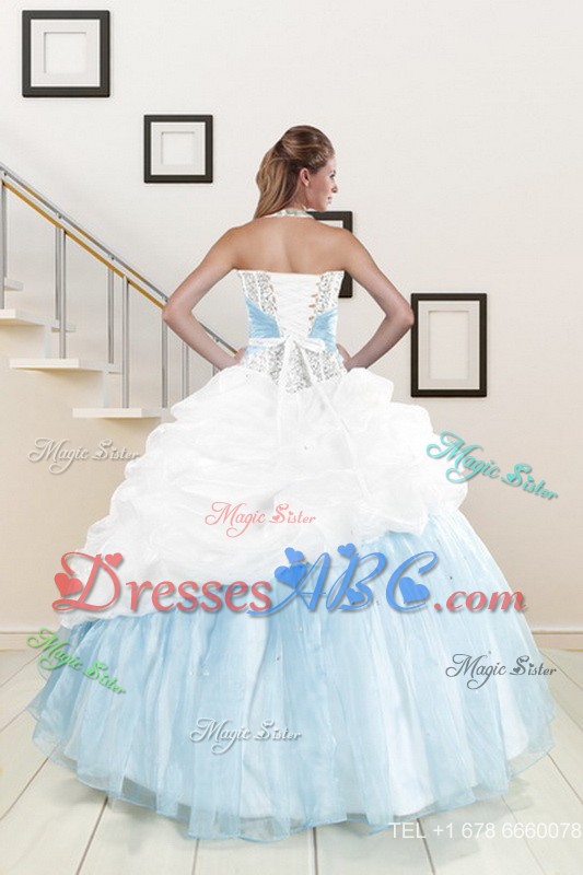 Multi Color Quince Dress With Pick Ups And Beading