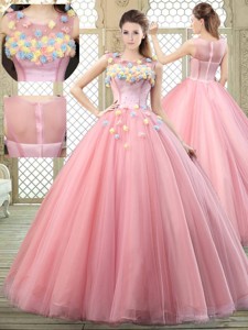 New Style Scoop Quinceanera Dress With Zipper Up