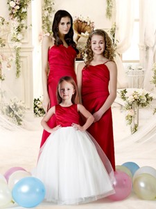 Discount Sweetheart Empire Bridesmaid Dress in Red