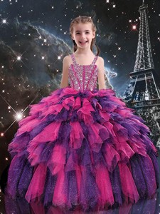 Gorgeous Ball Gown Little Girl Pageant Dress With Beading