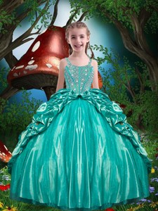 Pretty Straps Beading Little Girl Pageant Dress