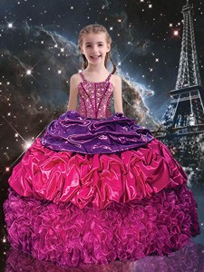 Gorgeous Ball Gown Straps Little Girl Pageant Dress
